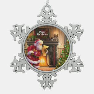 Christmas Pewter Ornament