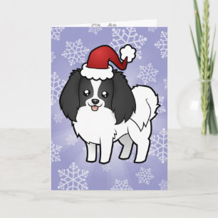Christmas Phalene / Japanese Chin Holiday Card