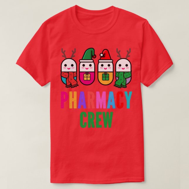 Christmas Pharmacy Crew T-Shirt (Design Front)