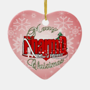 CHRISTMAS PharmD Doctor of Pharmacy Ceramic Ornament