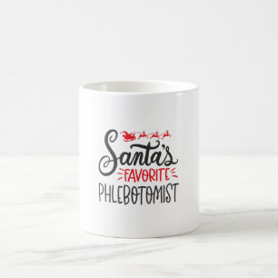 Christmas Phlebotomist, phlebotomy, lab Coffee Mug