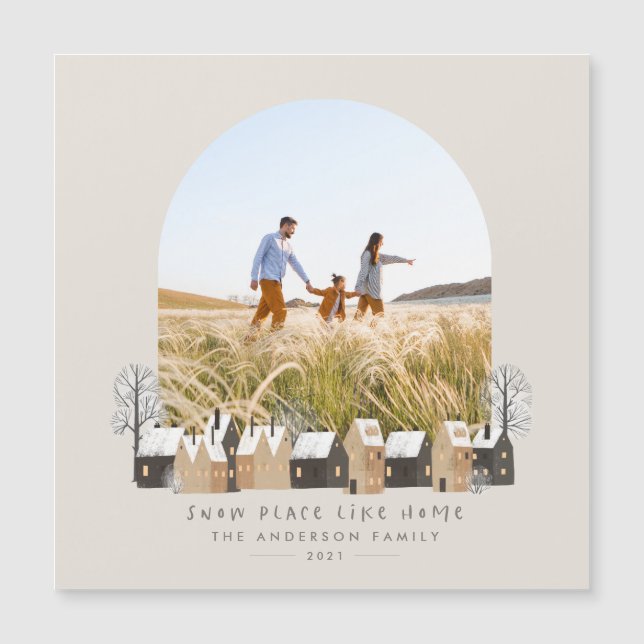 Christmas photo arch nordic natural modern (Front)