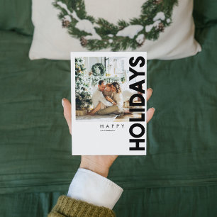 Christmas Photo   Black Happy Holiday