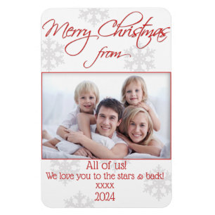 Christmas Photo Card Flexible Magnet