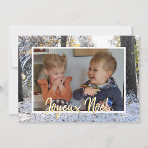Christmas Photo Card Joyeux Noël
