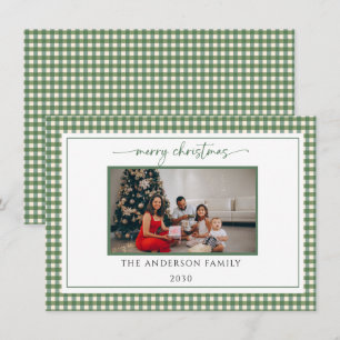 Christmas Photo Card Template, Horizontal Elegant