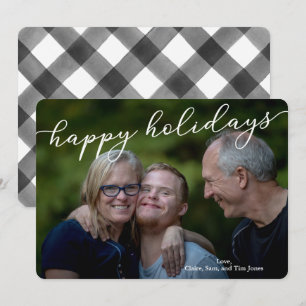 Christmas Photo Card with a Family Photo