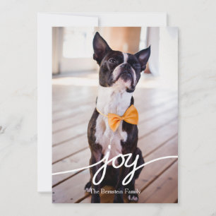 Christmas Photo Card with Hand Drawn Typography