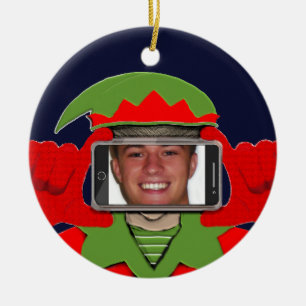 Christmas Photo Ceramic Ornament