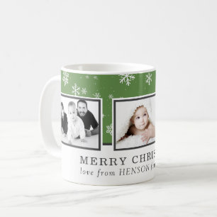 Christmas Photo Collage Custom Family Holiday Coffee Mug