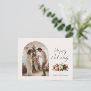 Christmas Photo Family   Custom Holiday Postcard