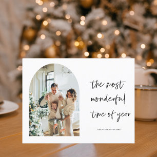 Christmas Photo Family Wonderful Holiday Postcard