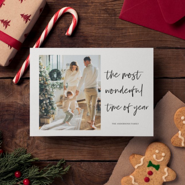 Christmas Photo Family | Wonderful Holiday Postcard (Creator Uploaded)
