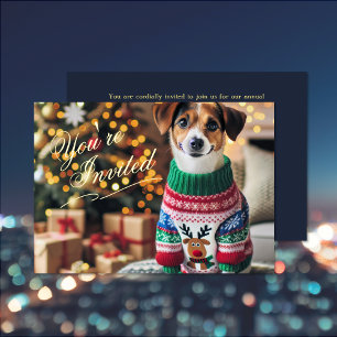 Christmas Photo Foil Invitation