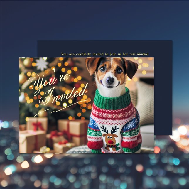 Christmas Photo Foil Invitation (Christmas Photo Foil Invitation (front and back))