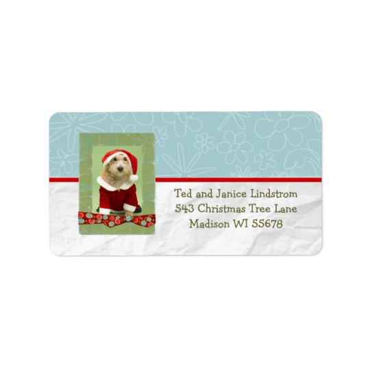Christmas Photo Frame Custom Personalised Address Label