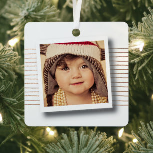 Christmas Photo Frame DIY Template Metal Tree Decoration