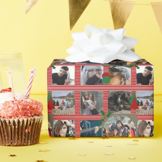Christmas Photo Gift Wrap 9 Photos HAMbyWG (Birthday Party)