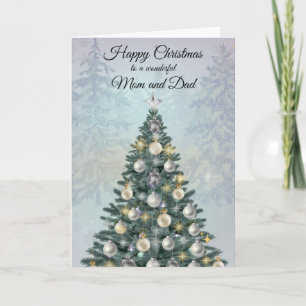 Christmas Photo Greeting Card for Mom and Dad
