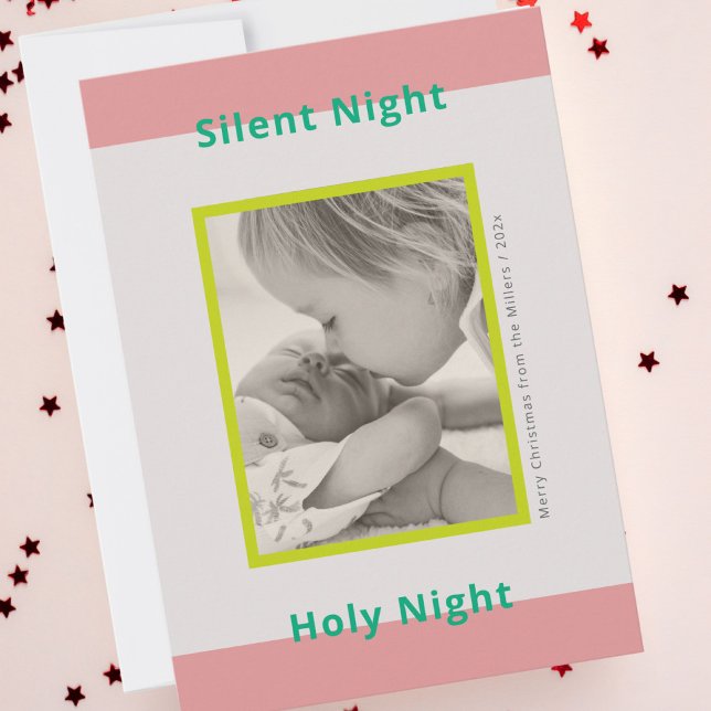 Christmas photo greeting newborn baby holiday card (Creator Uploaded)