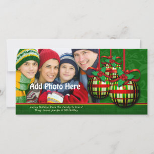 Christmas Photo Greetings Custom Holiday Template