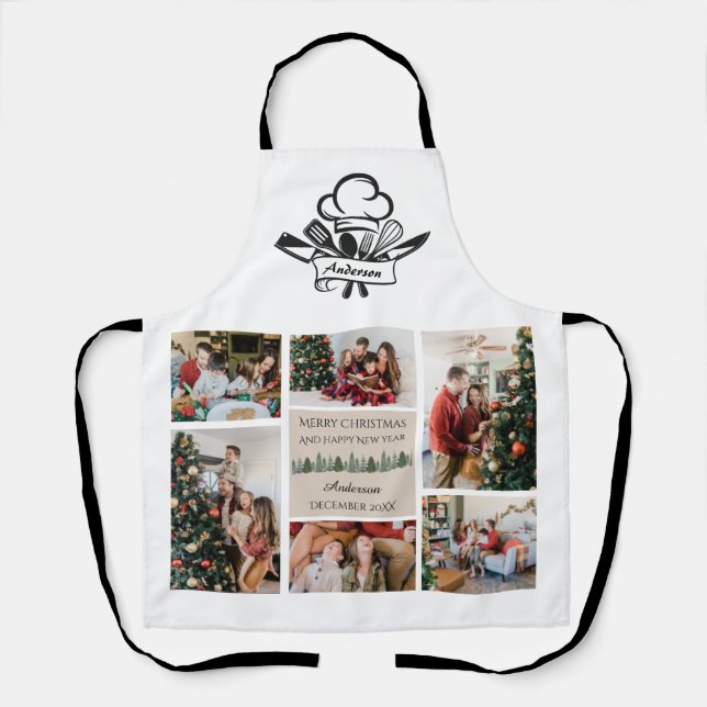 Christmas Photo Holiday  Apron (Front)