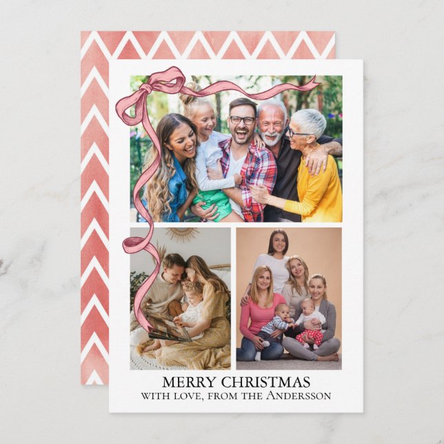  Christmas Photo Holiday Card (Front/Back)