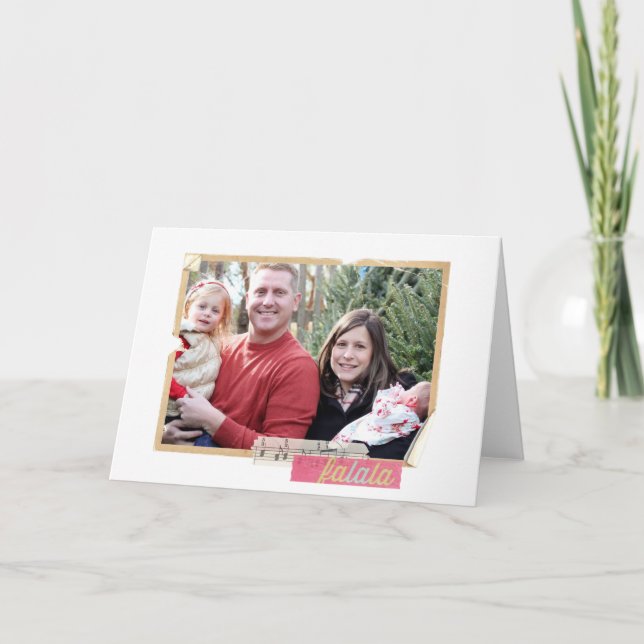 Christmas Photo old frame Greeting Cards (Front)