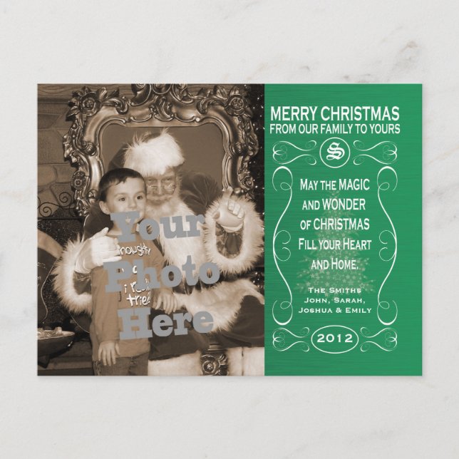 Christmas Photo Postcard (Front)