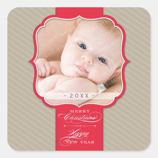 CHRISTMAS PHOTO STICKER :: lapel 3 (Front)