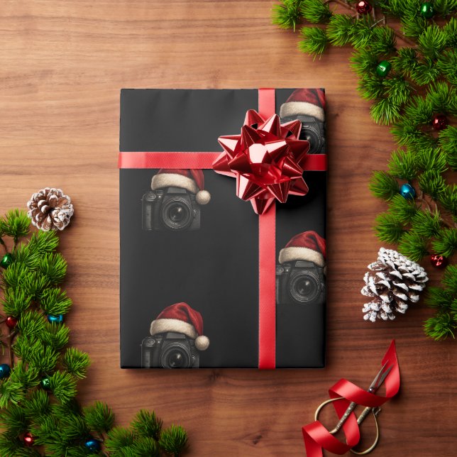 Christmas Photography Camera Wrapping Paper (Holiday Gift)