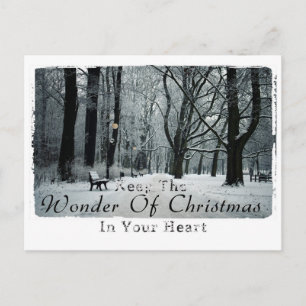 Christmas photography postcard