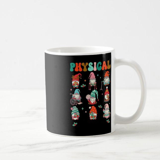 Christmas Physical Therapy Christmas Gnome Physica Coffee Mug (Right)