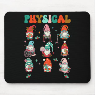 Christmas Physical Therapy Christmas Gnome Physica Mouse Pad