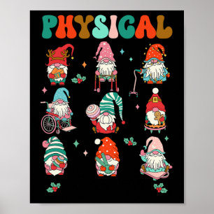 Christmas Physical Therapy Christmas Gnome Physica Poster