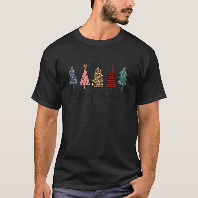 Christmas Physical Therapy PT Physical Therapist X T-Shirt (Front)