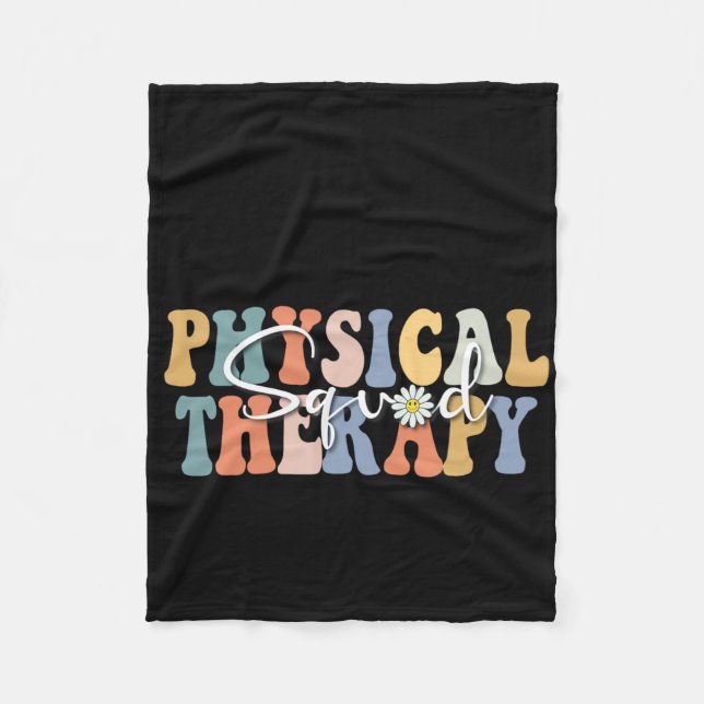 Christmas Physical Therapy Pt Squad Paediatrics Th Fleece Blanket (Front)