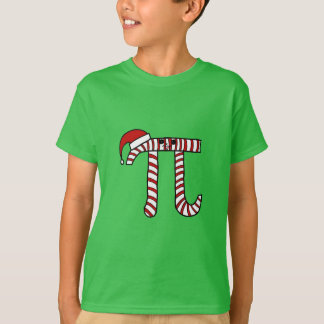 Christmas Pi Cartoon Math Geek T-Shirt