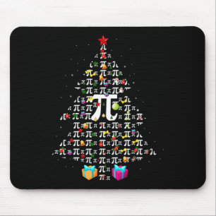 Christmas Pi Funny Mathematics Pi Day Christmas Tr Mouse Pad