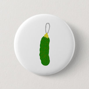 Christmas Pickle 6 Cm Round Badge
