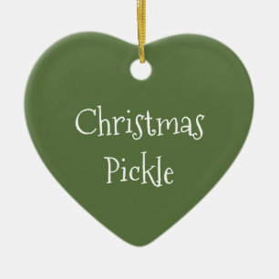 Christmas Pickle Ceramic Ornament