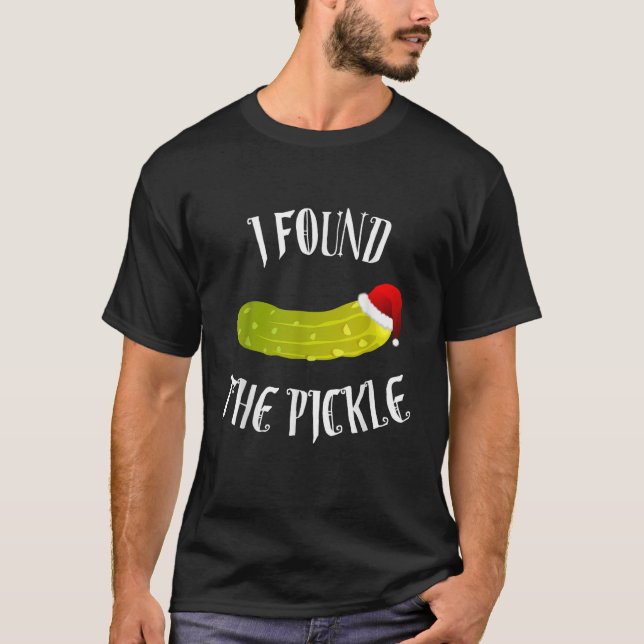 Christmas Pickle German Holiday Tradition Gift Tee (Front)