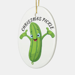 Christmas Pickle Legend Ceramic Tree Decoration
