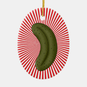 Christmas Pickle Legend Ceramic Tree Decoration