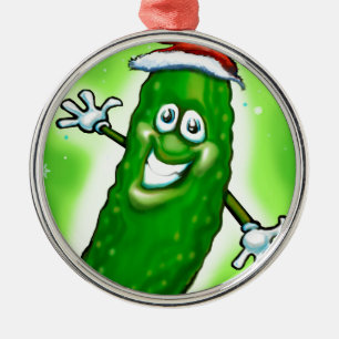 Christmas Pickle Metal Tree Decoration