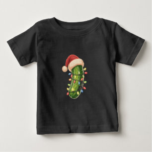 Christmas Pickle Pickle In Xmas Light Pickle Baby T-Shirt
