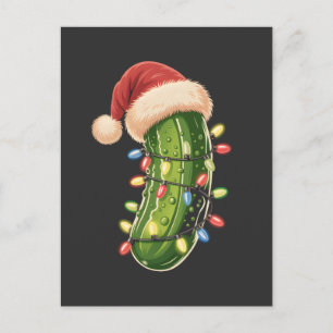 Christmas Pickle Pickle In Xmas Light Pickle  Postcard