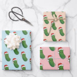 Christmas Pickle  Wrapping Paper Sheet<br><div class="desc">Cute Christmas pickle</div>