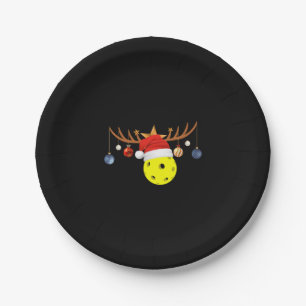 Christmas Pickleball 0 Paper Plate