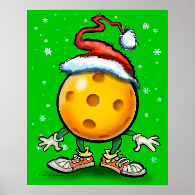 Christmas Pickleball Poster (Front)